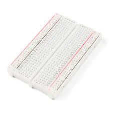 photo of a solderless breadboard